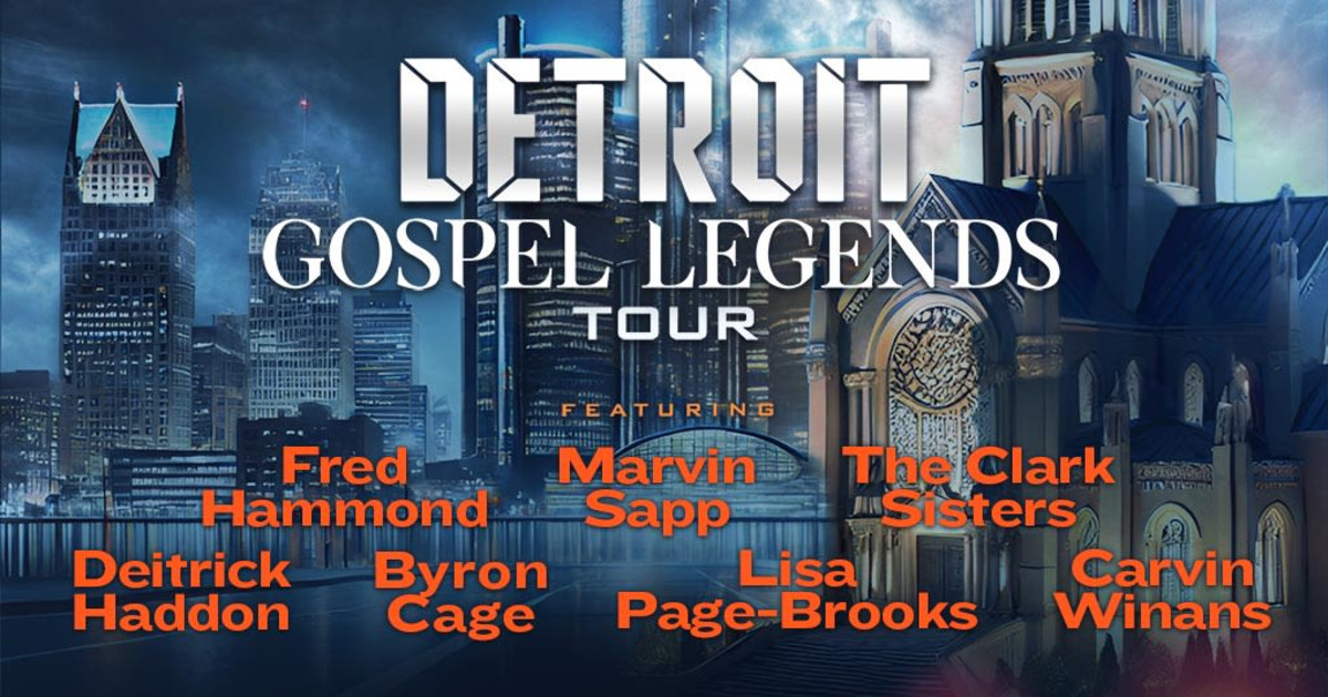 Fred Hammond Detroit Gospel Legends Tour Poster 2026